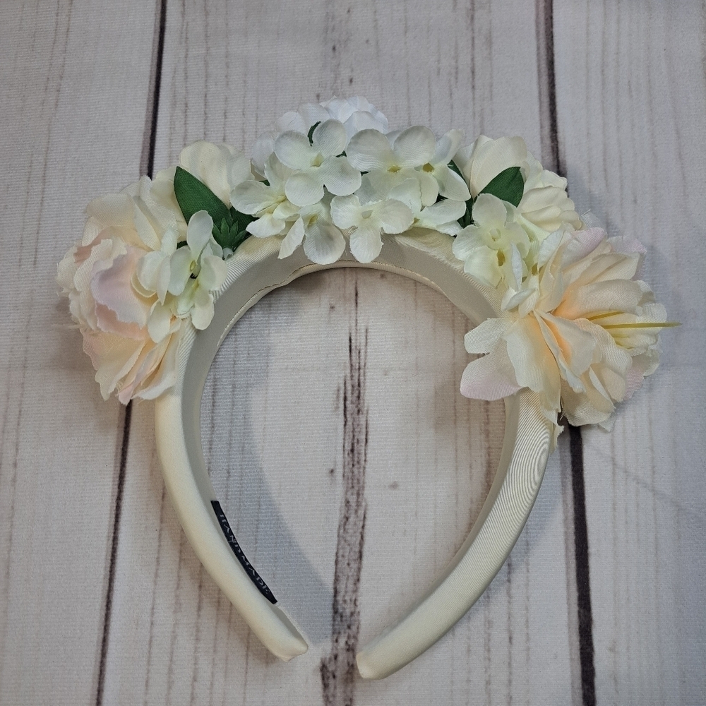 White and Gold Tone Birthday Girl Headband - Picture 3 of 3